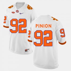 Clemson Tigers #92 Men Bradley Pinion Jersey White Official College Football 476566-692