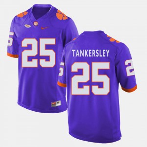 Clemson #25 For Men Cordrea Tankersley Jersey Purple Player College Football 343232-649