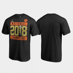 Clemson University For Men T-Shirt Black Player Pitch College Football Playoff 2018 National Champions 669505-740