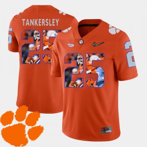 Clemson #25 For Men Cordrea Tankersley Jersey Orange Football Pictorial Fashion Player 844135-834