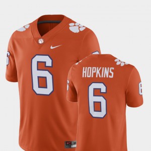Clemson Tigers #6 Mens DeAndre Hopkins Jersey Orange Stitched Alumni Football Game Player 310371-895