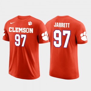 Clemson National Championship #97 Men Grady Jarrett T-Shirt Orange High School Atlanta Falcons Football Future Stars 900303-763