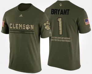 Clemson #1 Men Martavis Bryant T-Shirt Camo Short Sleeve With Message Military Stitched 637664-756
