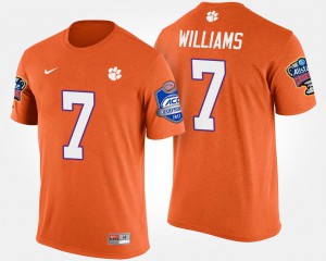 CFP Champs #7 Men's Mike Williams T-Shirt Orange Stitch Bowl Game Atlantic Coast Conference Sugar Bowl 489059-443