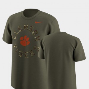 Clemson Tigers Men's T-Shirt Olive University Legend Camo 766171-741