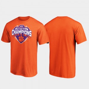 Clemson National Championship Men T-Shirt Orange College 2019 ACC Football Champions 193833-749