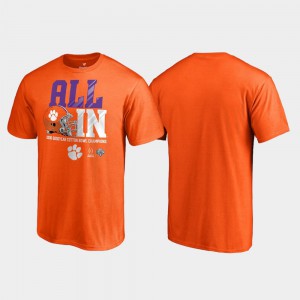Clemson Tigers For Men T-Shirt Orange Player Endaround College Football Playoff 2018 Cotton Bowl Champions 423935-954