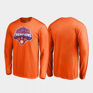 CFP Champs Mens T-Shirt Orange Gridiron Long Sleeve College Football Playoff 2018 National Champions College 473784-420
