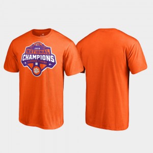 Clemson Men T-Shirt Orange High School 2018 National Champions Gridiron College Football Playoff 142680-752