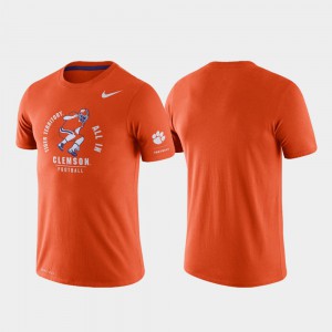 Clemson National Championship For Men's T-Shirt Orange Tri-Blend Performance Rivalry Player 503934-163